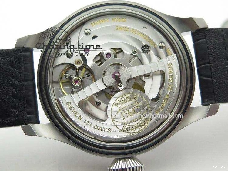 MIROTIME 0401 Timeless Big Pilot Real PR IW500901 ZF 1:1 Best Edition On Black Leather Strap A 7340